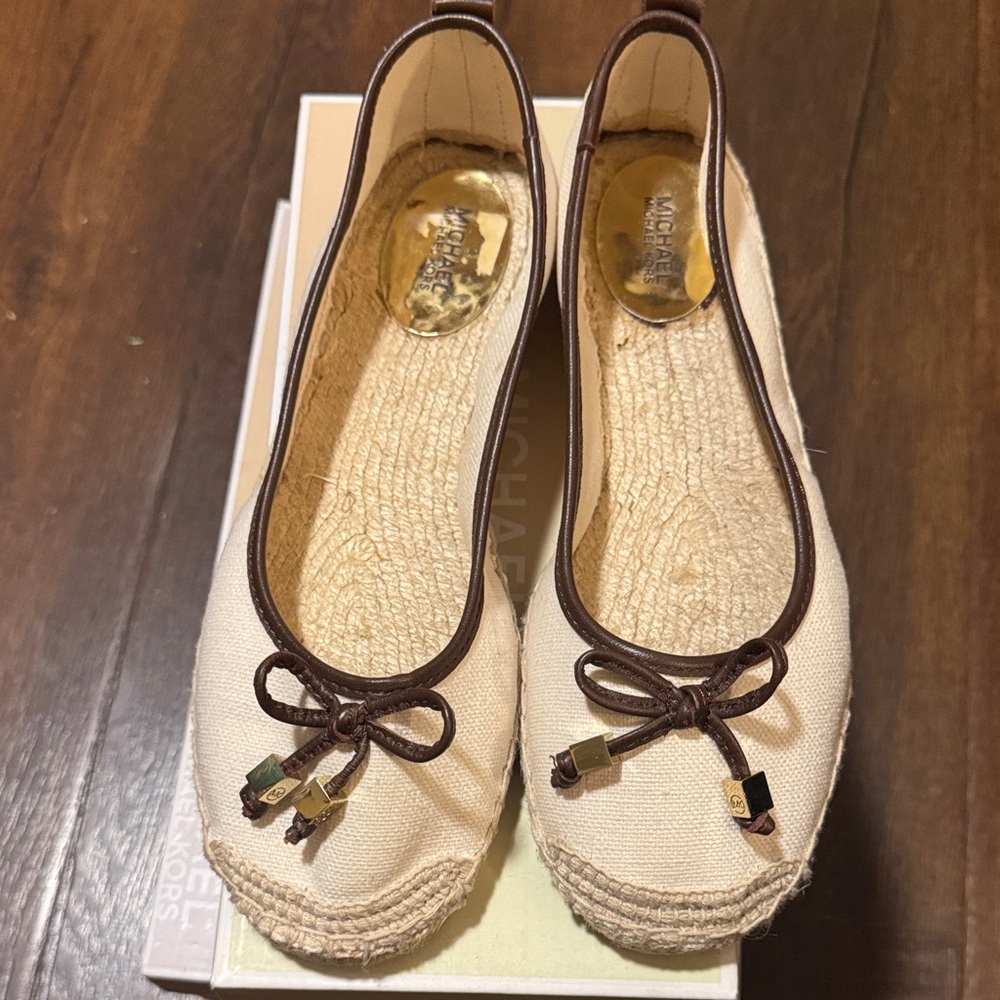 Michael Kors Tan and Brown Espadrilles